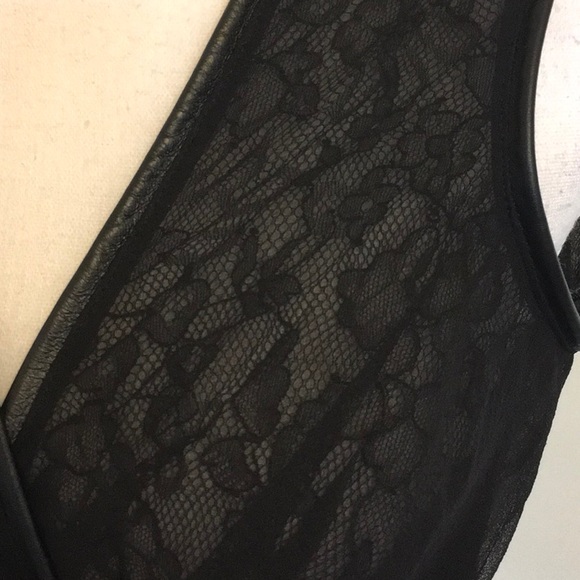 Tt Collection Desiree CrossFront Silk/Leather Mini - Picture 4 of 8